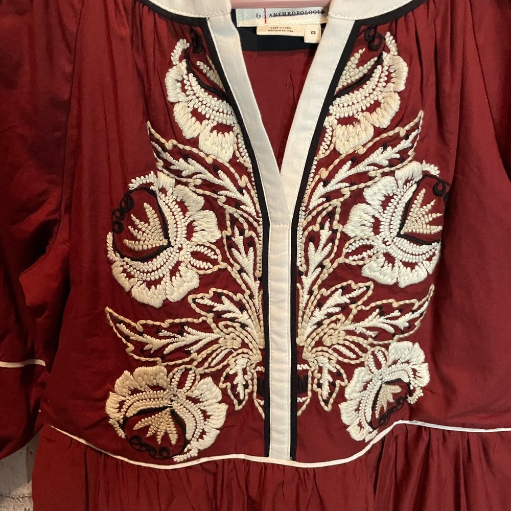 Anthropologie Gretel  Embroidered Maxi Dress - Picture 5 of 11